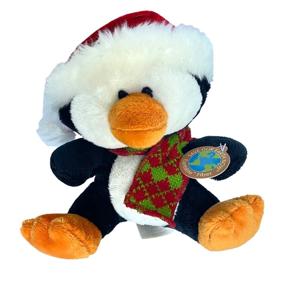 Dan Dee Collectors Choice Plush Penguin Holiday Christmas Stuffed Animal Toy 7"